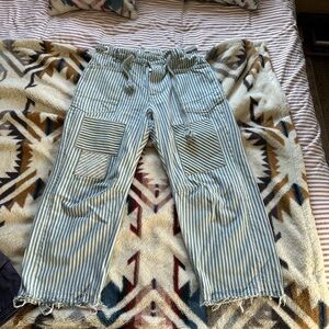 Free People We The Free Moxie Railroad Low Slung Jeans
